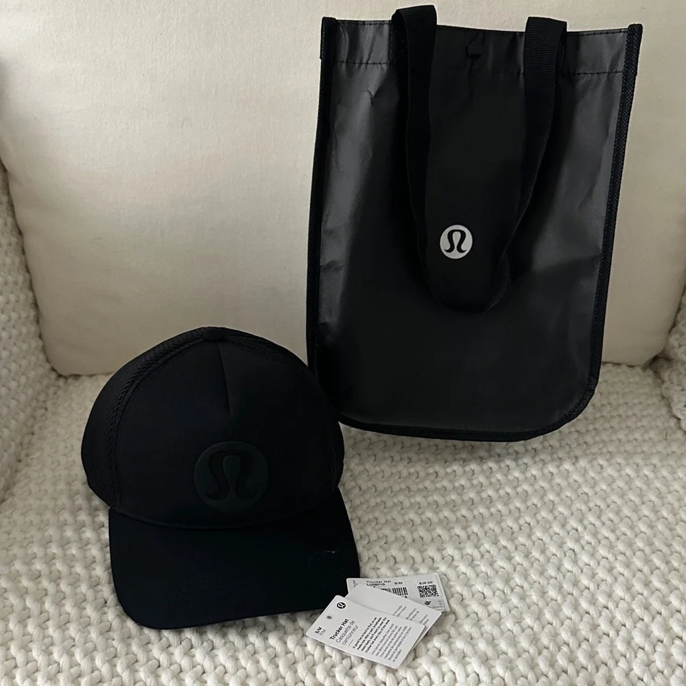 Lululemon Black Trucker Hat s/m - Picture 3 of 6
